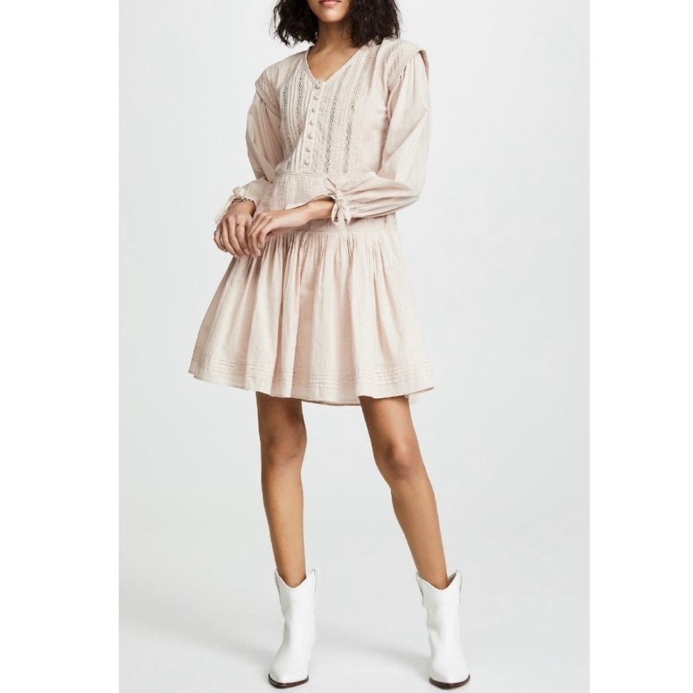 Powder Hemmingway Micro Pleated Day Dress